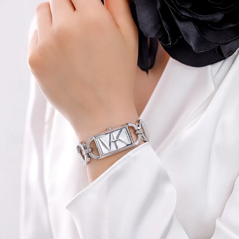 Michael Kors Mini Empire Silver Dial Fashion Ladies Watch- MK7407